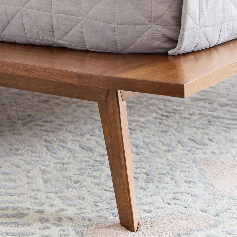 Mid-Century Platform Bed – Walnut | west elm Australia